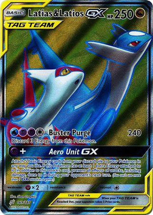 Latias & Latios GX - 169/181 - Full Art Ultra Rare - Team Up-Cherry Collectables