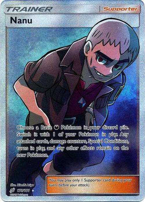 Nanu - 179/181 - Full Art Ultra Rare - Team Up-Cherry Collectables