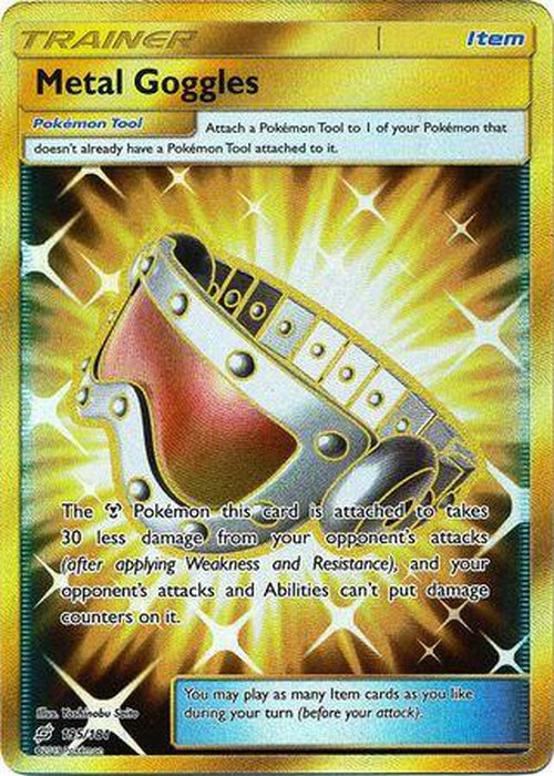 Metal Goggles - 195/181 - Secret Rare - Team Up-Cherry Collectables