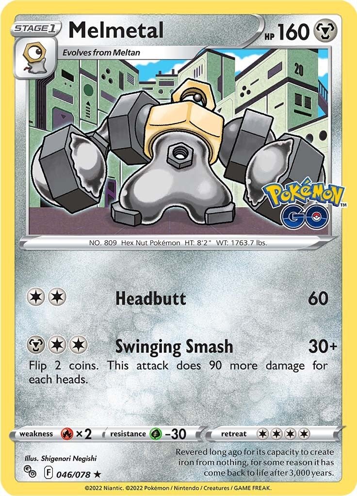 Melmetal - 046/078 - Holo Rare Pokemon Go