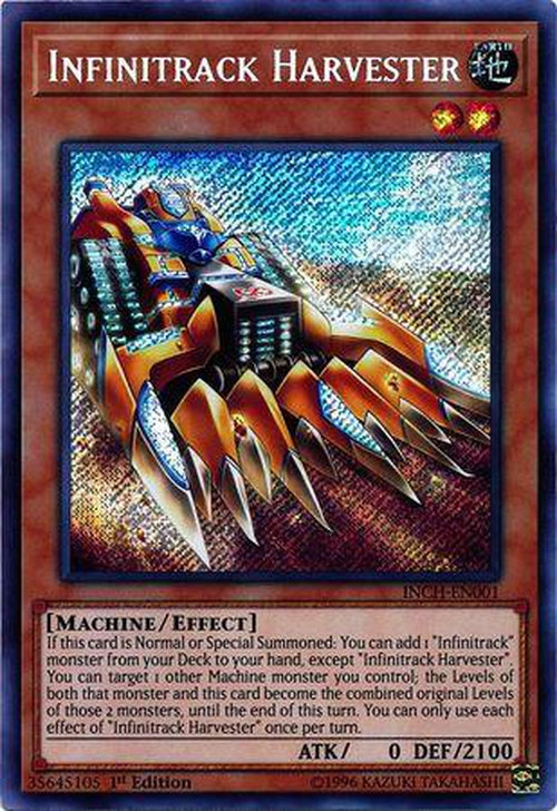 Infinitrack Harvester - INCH-EN001 - Secret Rare 1st Edition-Cherry Collectables