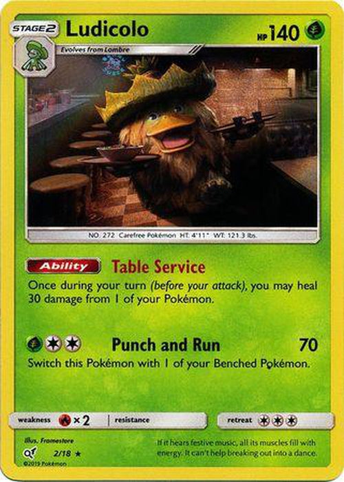 Ludicolo - 2/18 - Holo Rare-Cherry Collectables