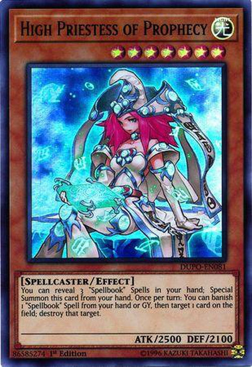 High Priestess of Prophecy - DUPO-EN081 - Ultra Rare 1st Edition-Cherry Collectables
