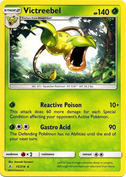 Victreebel - 15/214 - Rare - Unbroken Bonds-Cherry Collectables