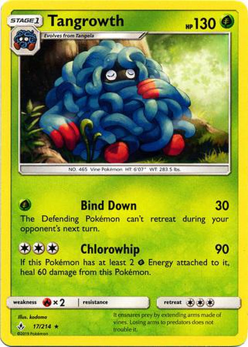 Tangrowth - 17/214 - Rare - Unbroken Bonds-Cherry Collectables