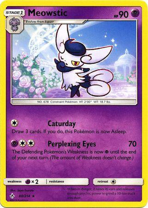 Meowstic - 80/214 - Rare - Unbroken Bonds-Cherry Collectables