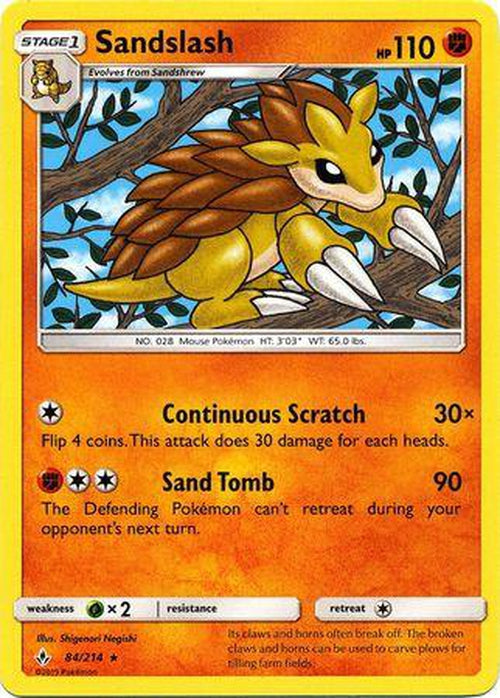 Sandslash - 84/214 - Rare - Unbroken Bonds-Cherry Collectables