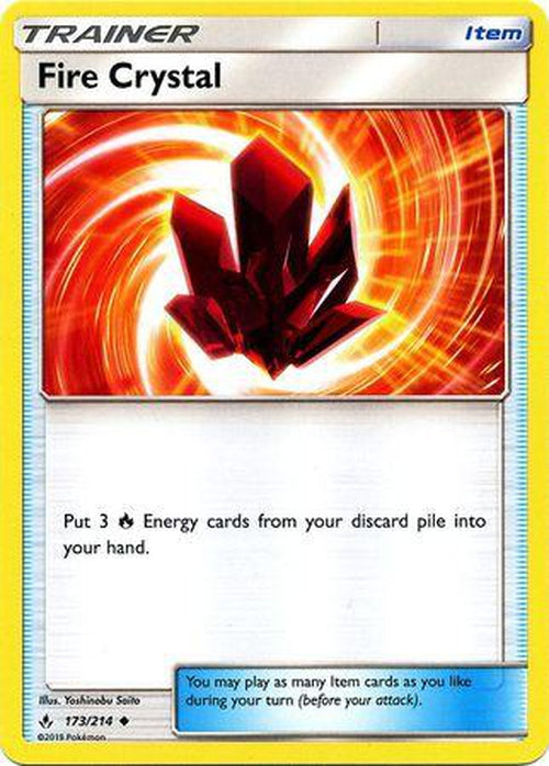 Fire Crystal - 173/214 - Uncommon - Unbroken Bonds-Cherry Collectables