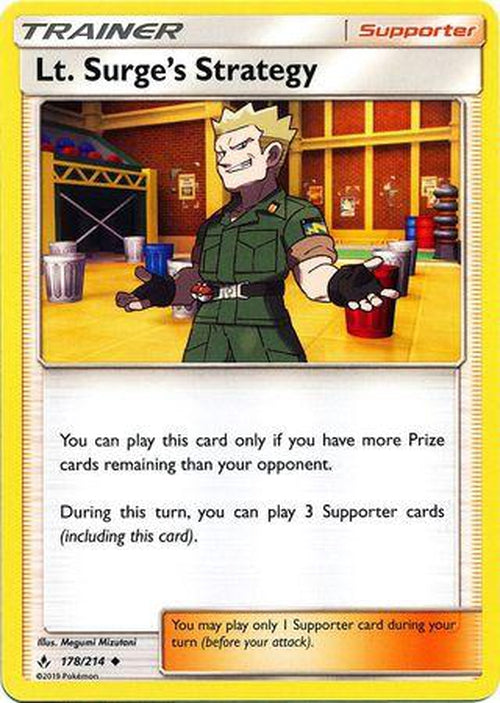 Lt Surge's Strategy - 178/214 - Uncommon - Unbroken Bonds-Cherry Collectables