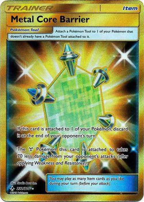 Metal Core Barrier - 232/214 - Secret Rare - Unbroken Bonds-Cherry Collectables