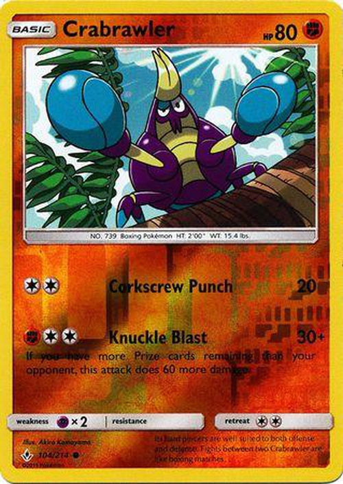 pokemon crabrawler card Crabominable Stellar Crown (SCR) #042 PkmnCards The item may be similar but not exactly the same as the image (e.g Pokmon TCG 2023 Crabrawler x5