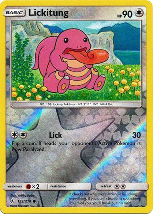 Lickitung - 152/214 - Common Reverse Holo Unbroken Bonds-Cherry Collectables