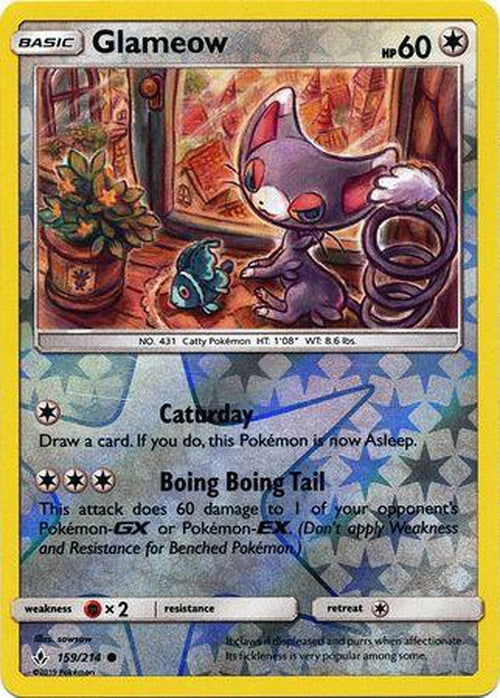 glameow pokemon card value Glameow - 159/214