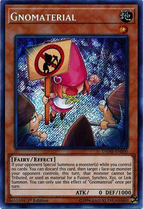Gnomaterial - DANE-EN000 - Secret Rare 1st Edition-Cherry Collectables