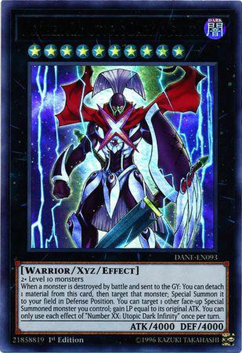 Number XX: Utopic Dark Infinity - DANE-EN093 - Ultra Rare 1st Edition-Cherry Collectables