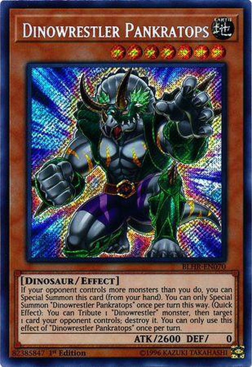 Dinowrestler Pankratops - BLHR-EN070 - Secret Rare 1st Edition-Cherry Collectables