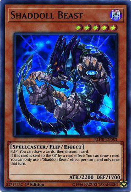 Shaddoll Beast - BLHR-EN083 - Ultra Rare 1st Edition-Cherry Collectables