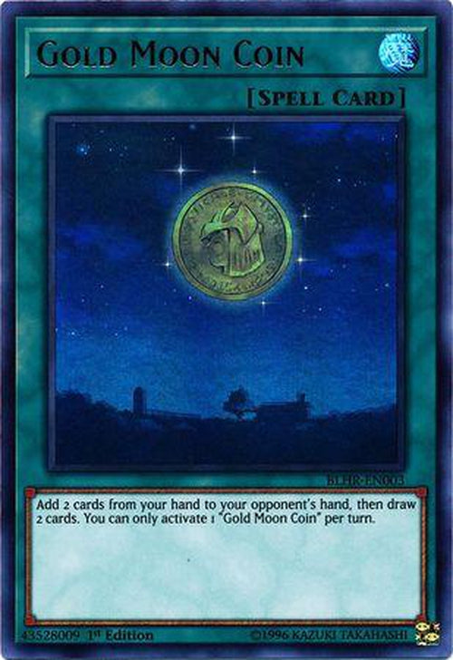 Gold Moon Coin - BLHR-EN003 - Ultra Rare 1st Edition-Cherry Collectables