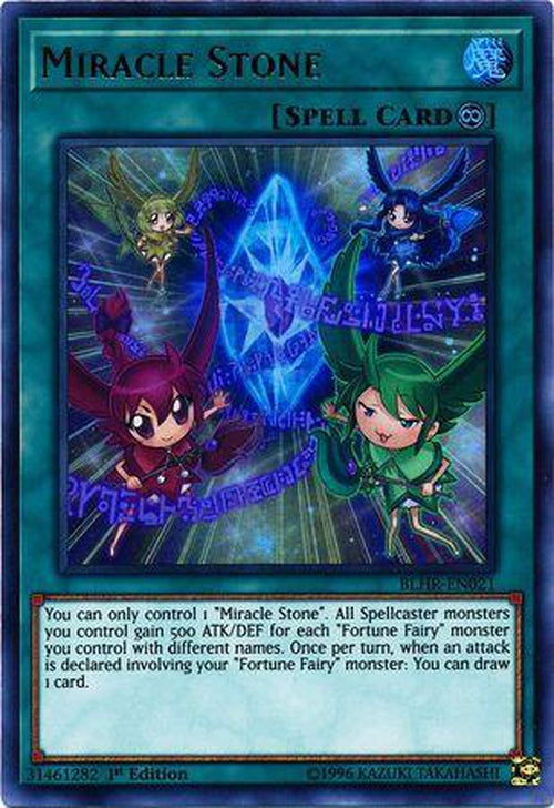 Miracle Stone - BLHR-EN021 - Ultra Rare 1st Edition-Cherry Collectables