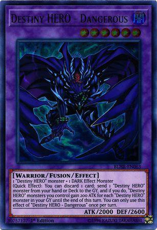 Destiny HERO - Dangerous - BLHR-EN063 - Ultra Rare 1st Edition-Cherry Collectables