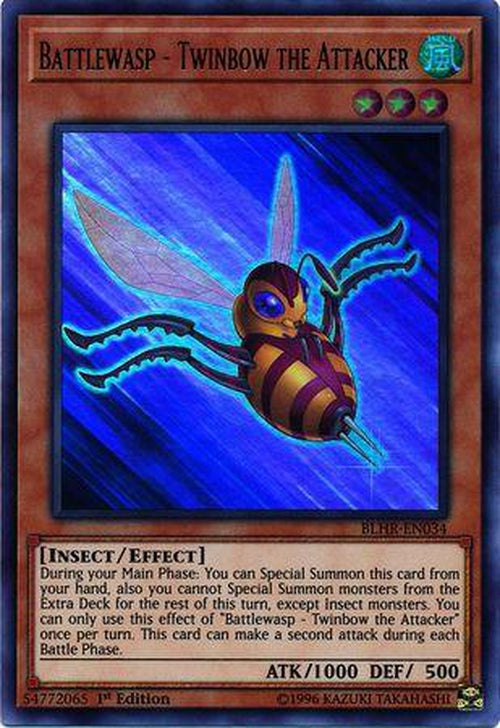 Battlewasp - Twinbow the Attacker - BLHR-EN034 - Ultra Rare 1st Edition-Cherry Collectables