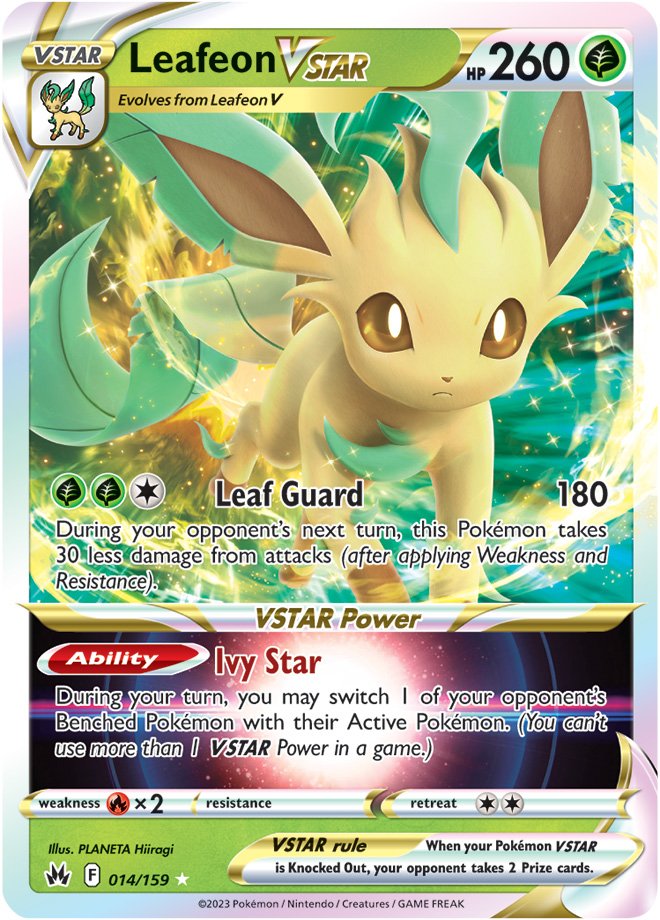 Leafeon VSTAR - 014/159 - Ultra Rare Crown Zenith