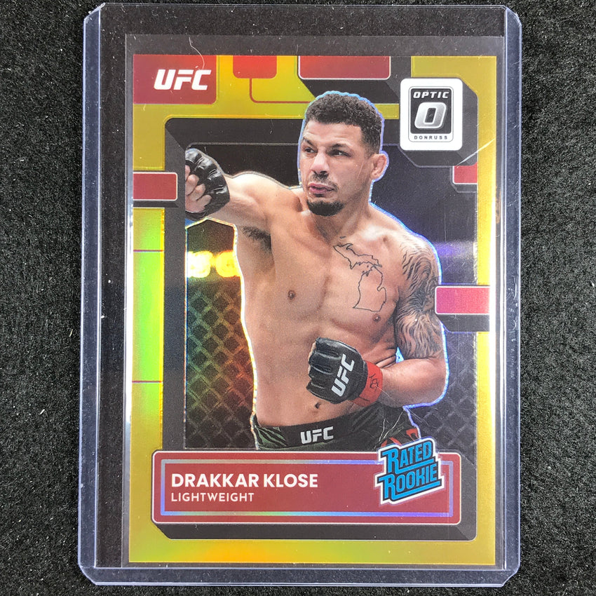 2023 Donruss Optic Drakkar Klose Rated Rookie Gold 2/10