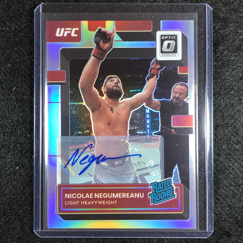 2023 Donruss Optic NICOLAE NEGUMEREANU Rated Rookie Auto Silver Holo #123