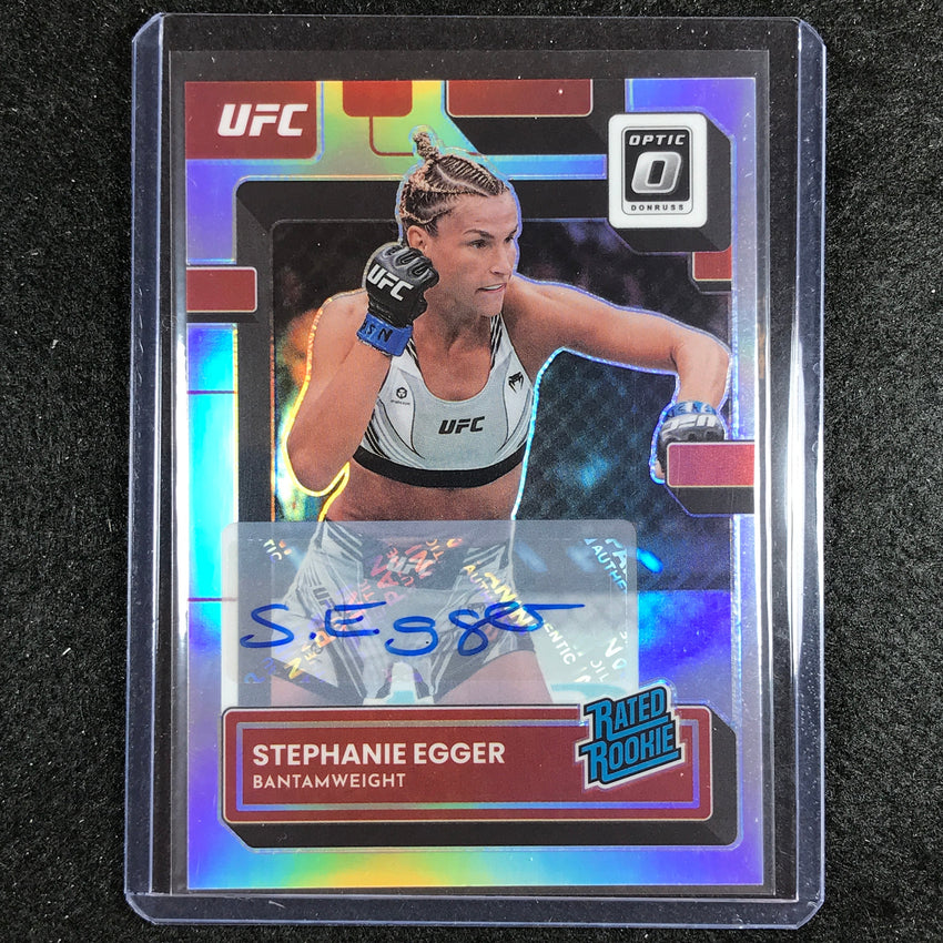 2023 Donruss Optic STEPHANIE EGGER Rated Rookie Auto Silver Holo #125