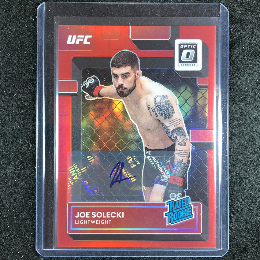2023 Donruss Optic Joe Solecki Rated Rookies Auto Red 88/99