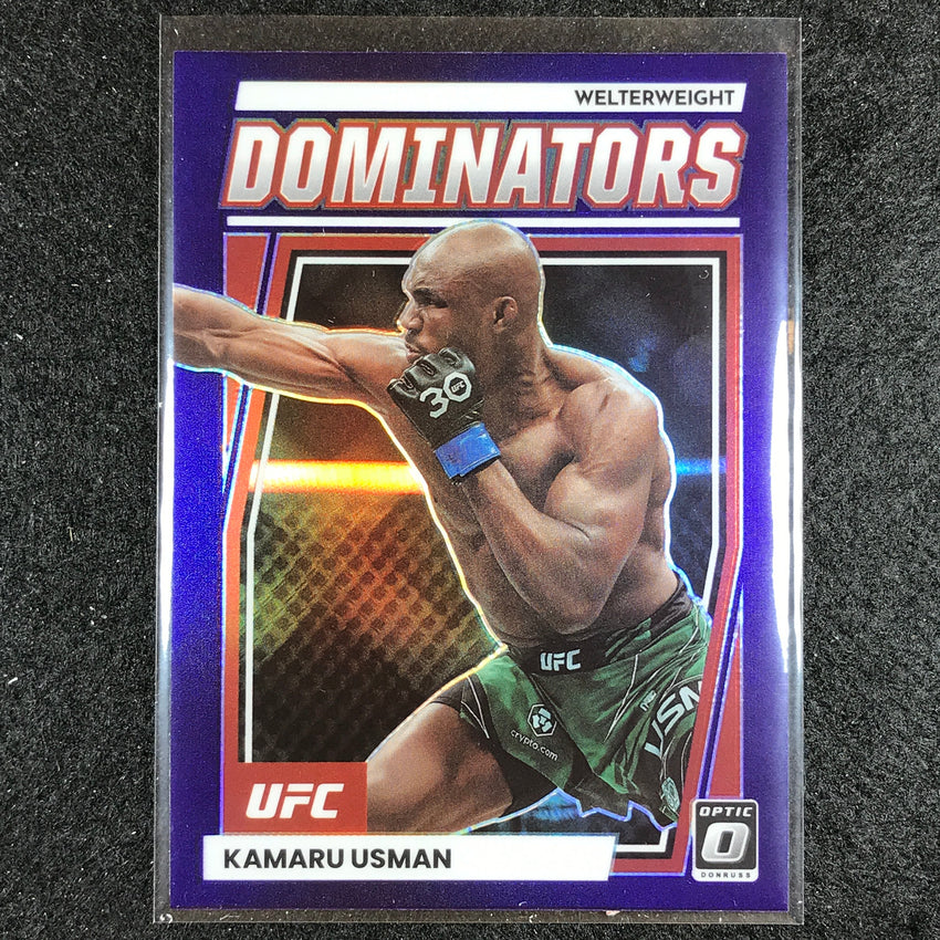 2023 Donruss Optic KAMARU USMAN Dominators Purple #19