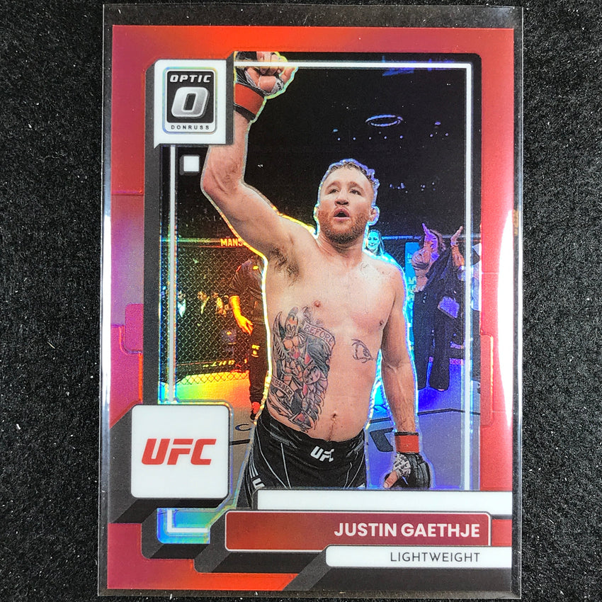 2023 Donruss Optic Justin Gaethje Base Red 37/199