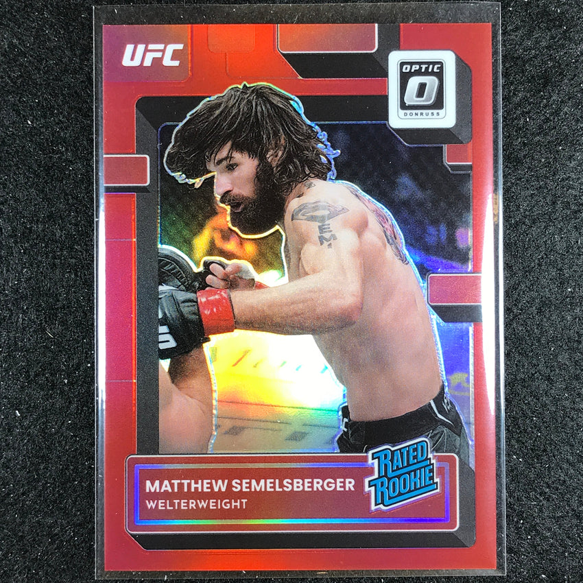 2023 Donruss Optic Matthew Semelsberger Rated Rookie Red 142/199