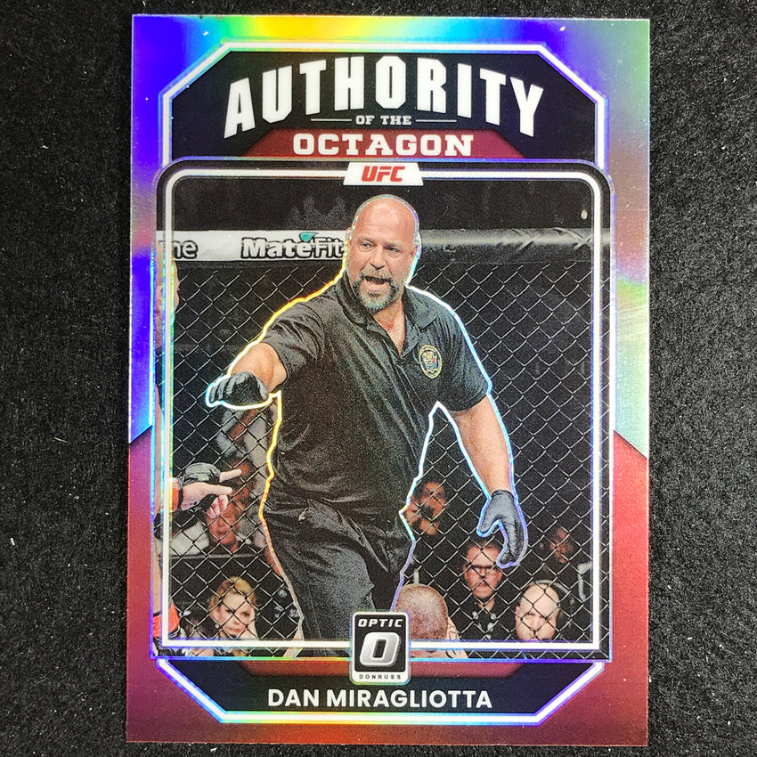 2023 Donruss Optic DAN MIRAGLIOTTA Authority of the Octagon Holo Silver #146