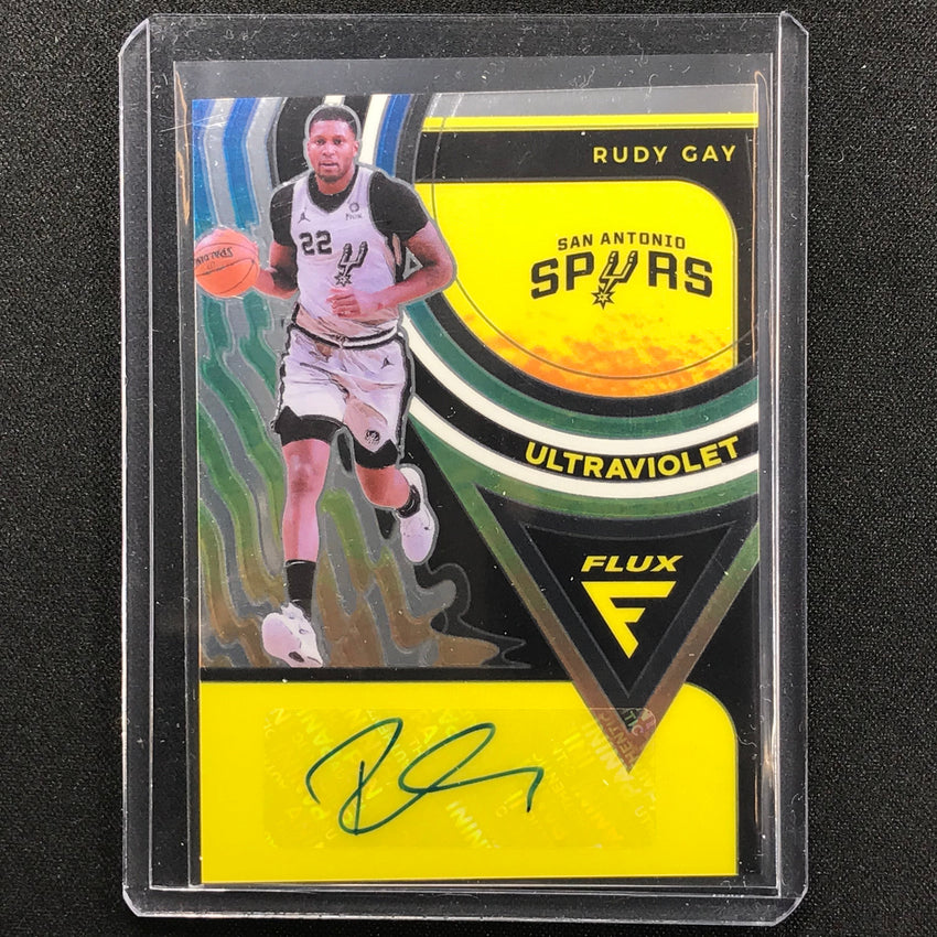 2020-21 Flux Rudy Gay Ultraviolet Signatures Auto No Rgy B