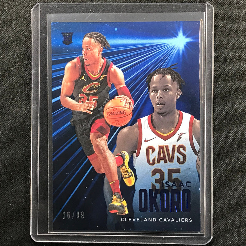2020-21 Chronicles Isaac Okoro Essentials Rookie Blue 16/99