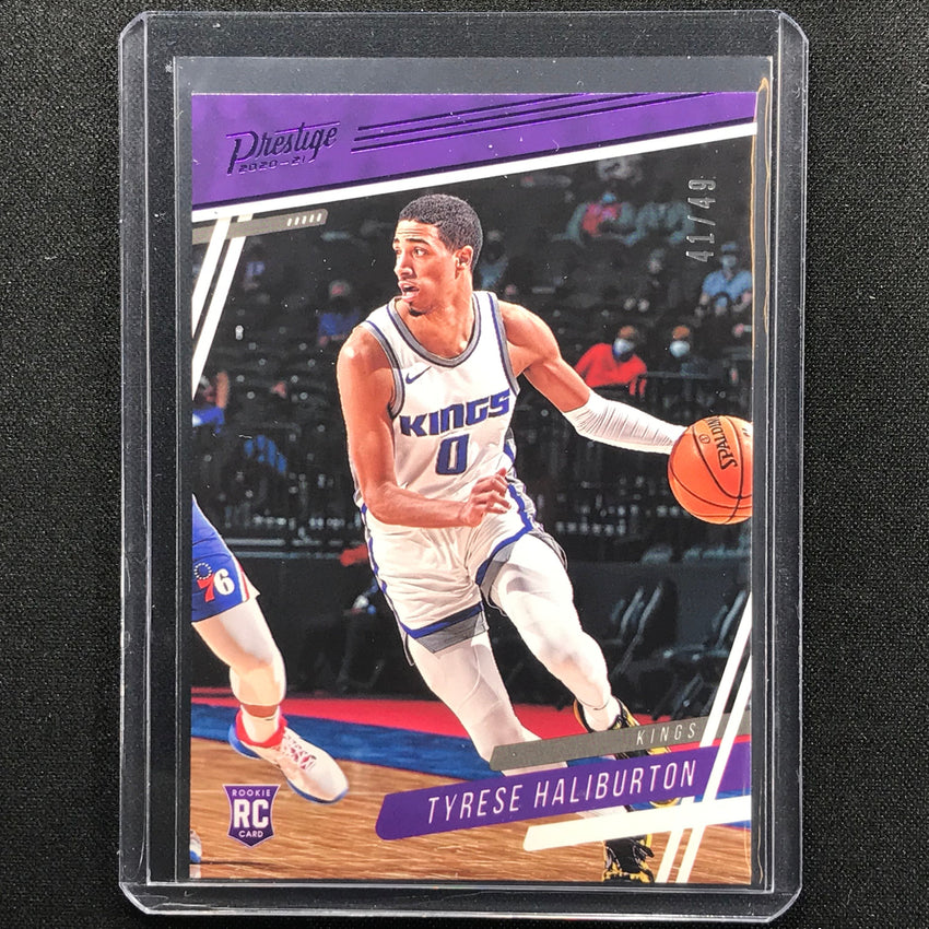 2020-21 Chronicles Tyrese Haliburton Prestige Rookie Purple 41/49