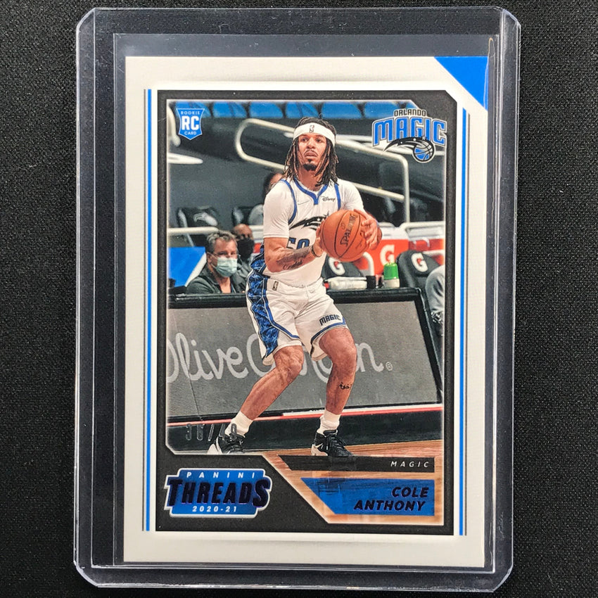 2020-21 Chronicles Cole Anthony Threads Rookie Purple 36/49