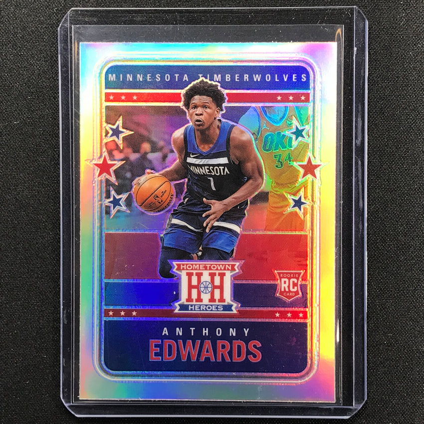 2020-21 Chronicles Anthony Edwards Hometown Heroes Optic Rookie Silver No 546