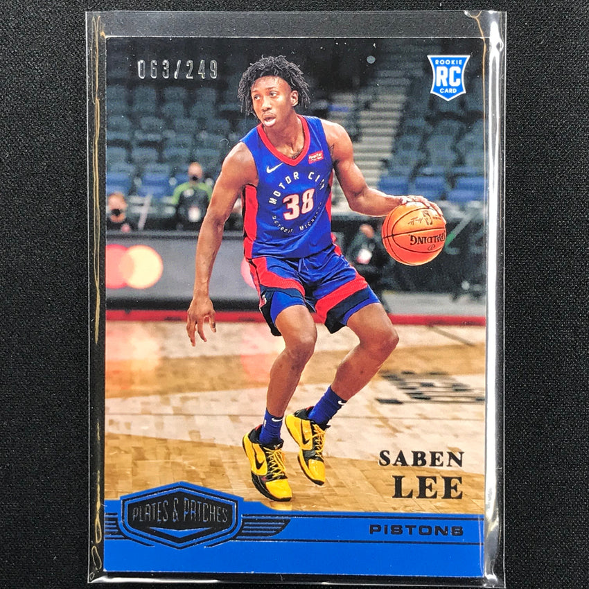 2020-21 Chronicles Saben Lee Plates And Patches Rookie Base 63/249