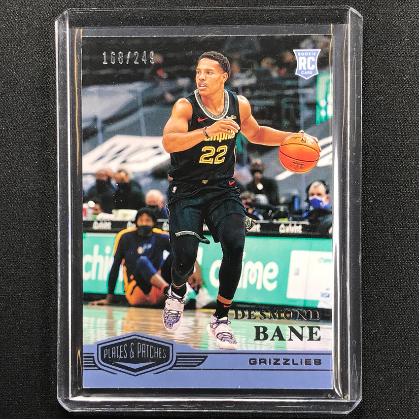 2020-21 Chronicles Desmond Bane Plates And Patches Rookie Base 168/249