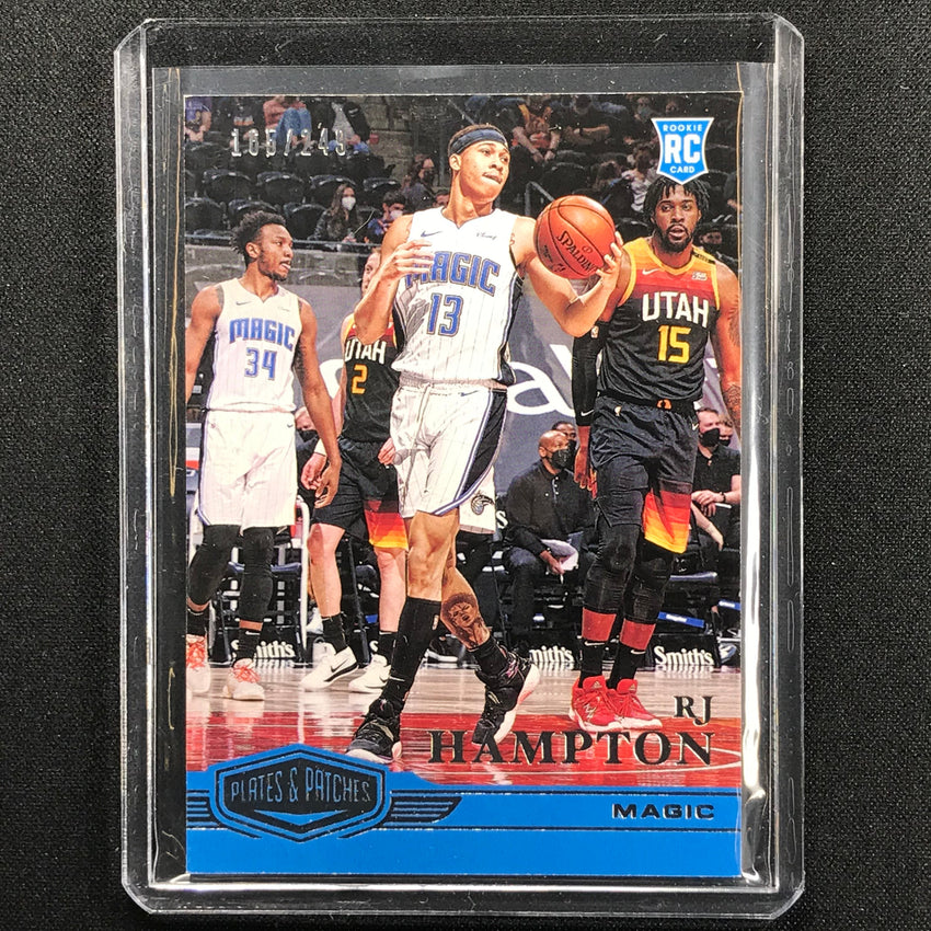 2020-21 Chronicles Rj Hampton Plates And Patches Rookie Base 165/249