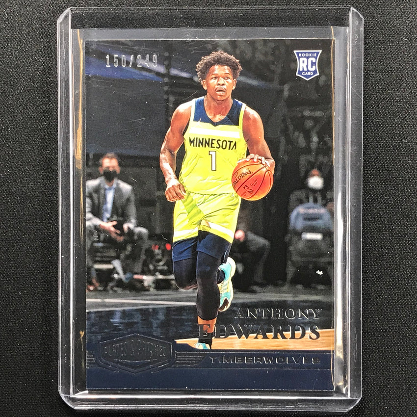 2020-21 Chronicles Anthony Edwards Plates And Patches Rookie Base 150/249