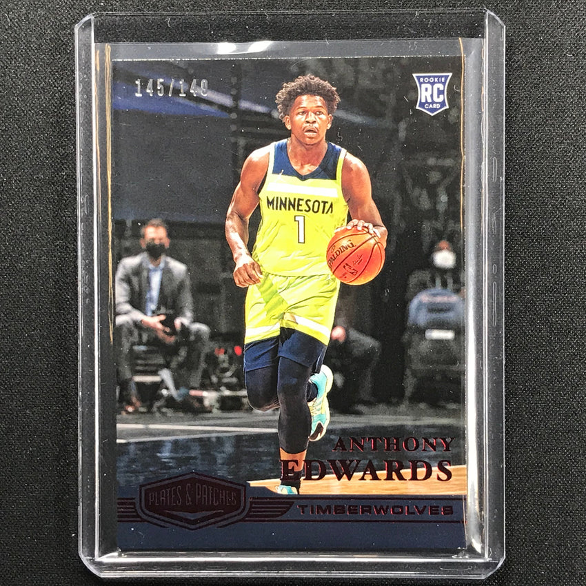2020-21 Chronicles Anthony Edwards Plates And Patches Rookie Red 145/149