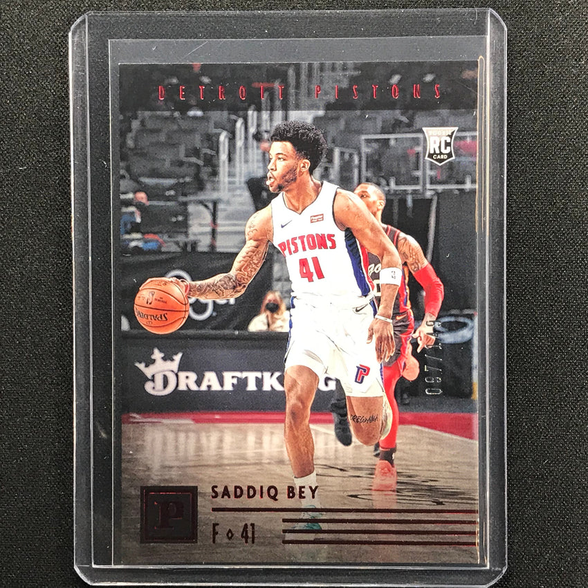 2020-21 Chronicles Saddiq Bey Panini Base Rookie Red 97/149
