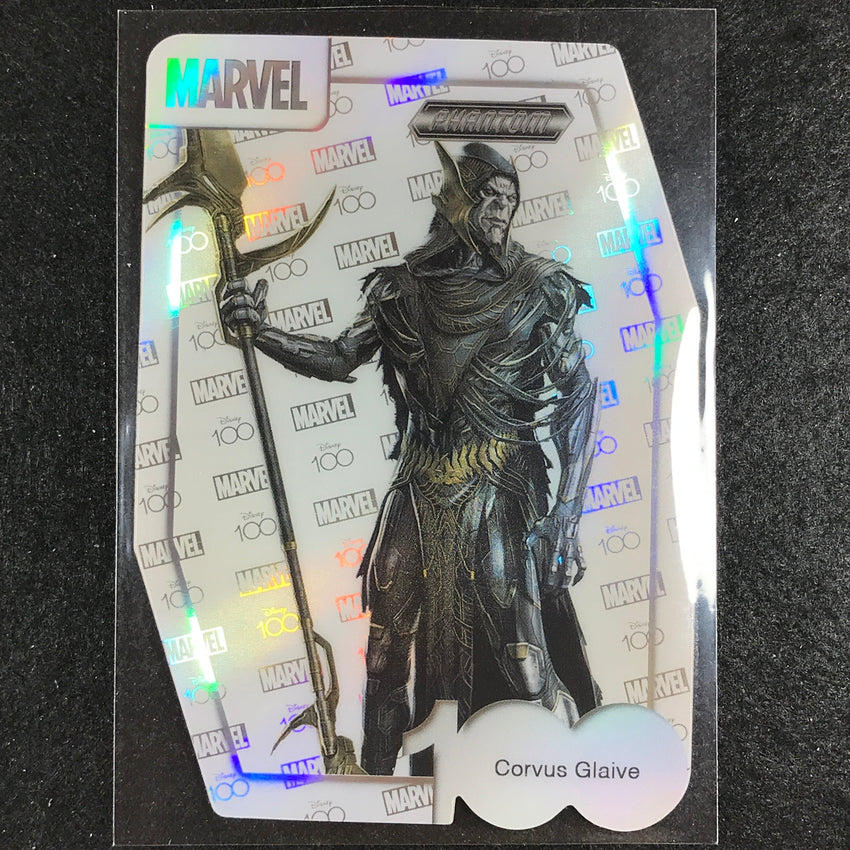 2023 Disney 100 Phantom Marvel Corvus Glaive Disney 100 Die-cut Parallel #43