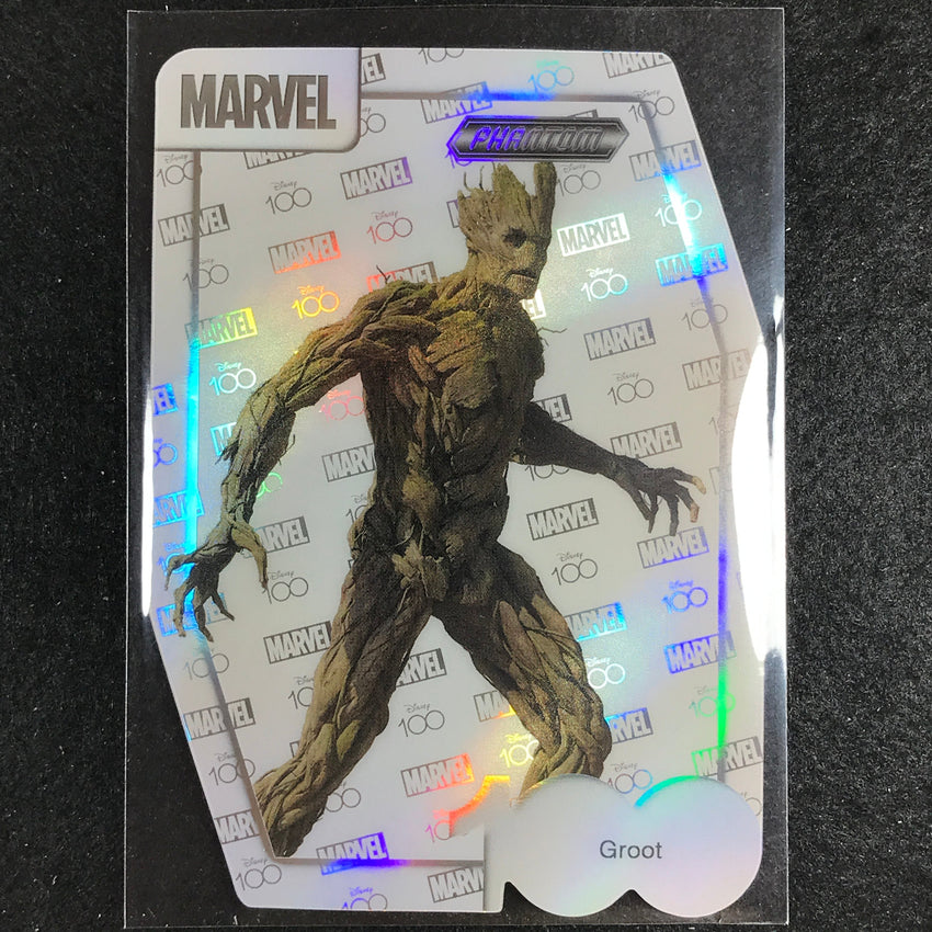 2023 Disney 100 Phantom Marvel Groot Disney 100 Die-cut Parallel No 50