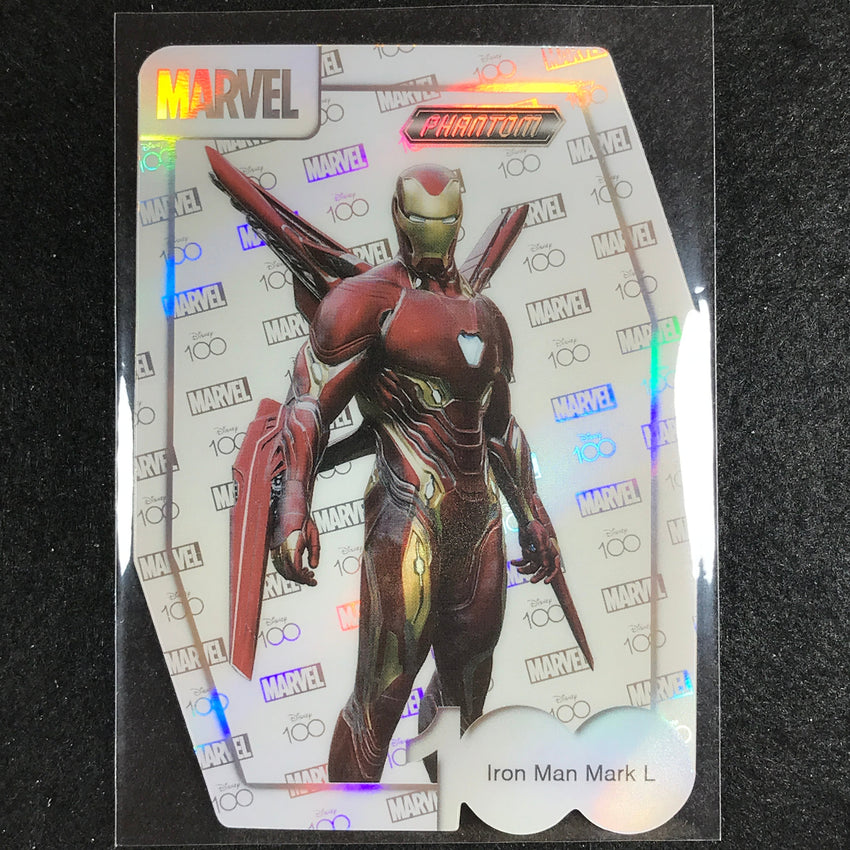 2023 Disney 100 Phantom Marvel Iron Man Mark L Disney 100 Die-cut Parallel #7