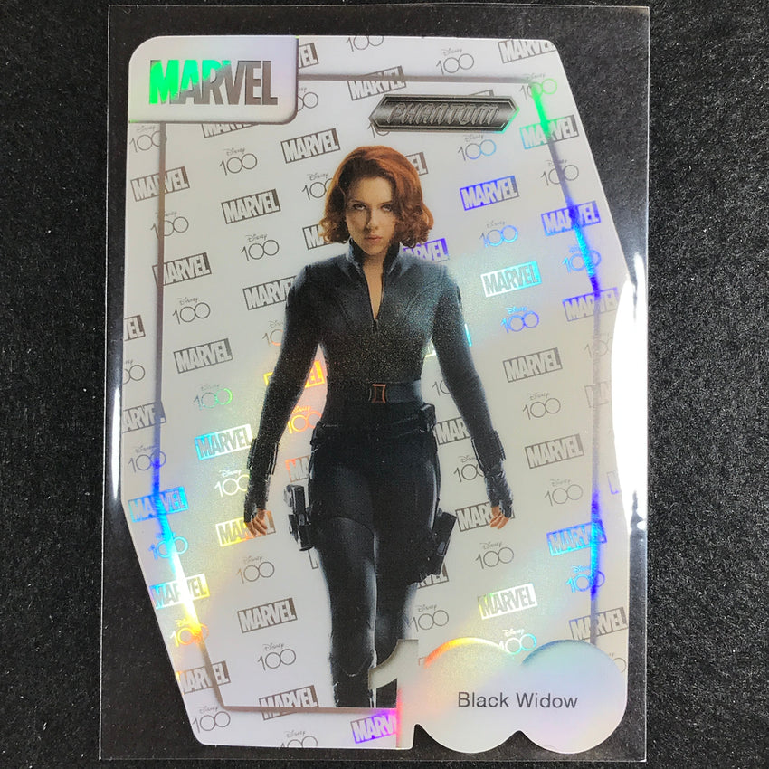 2023 Disney 100 Phantom Marvel Black Widow Disney 100 Die-cut Parallel No 32