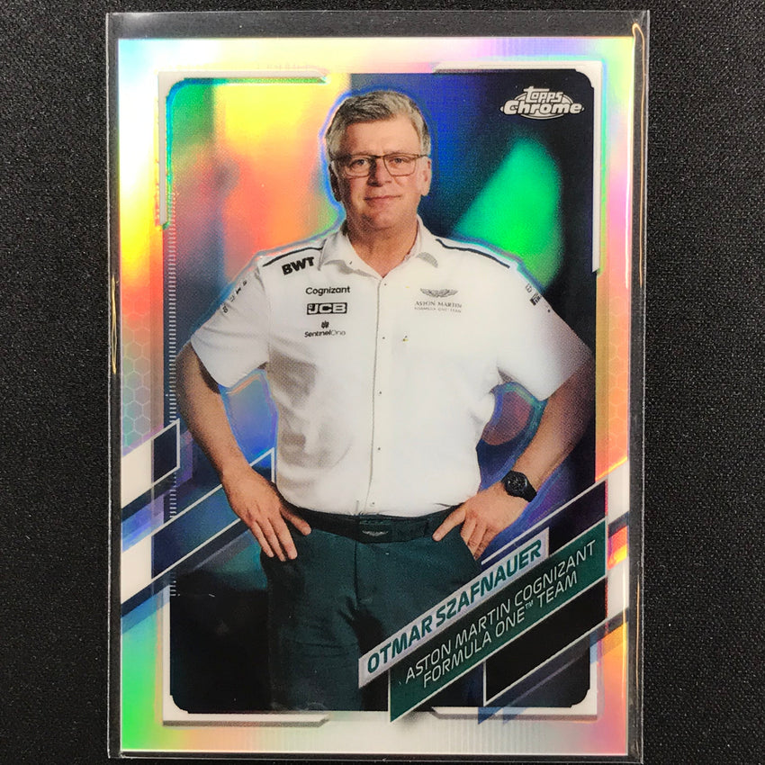 2021 Topps Chrome OTMAR SZAFNAUER F1 Crew Refractor #91